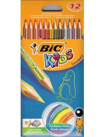 LAPICES COLOR BIC TROPICOLOR DE 12