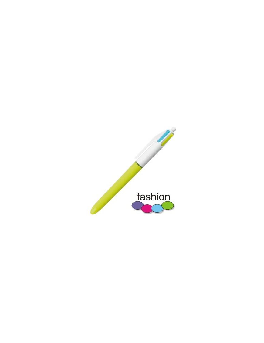 BOLIGRAFO BIC 4 COLORES FASHION COLOR PASTEL