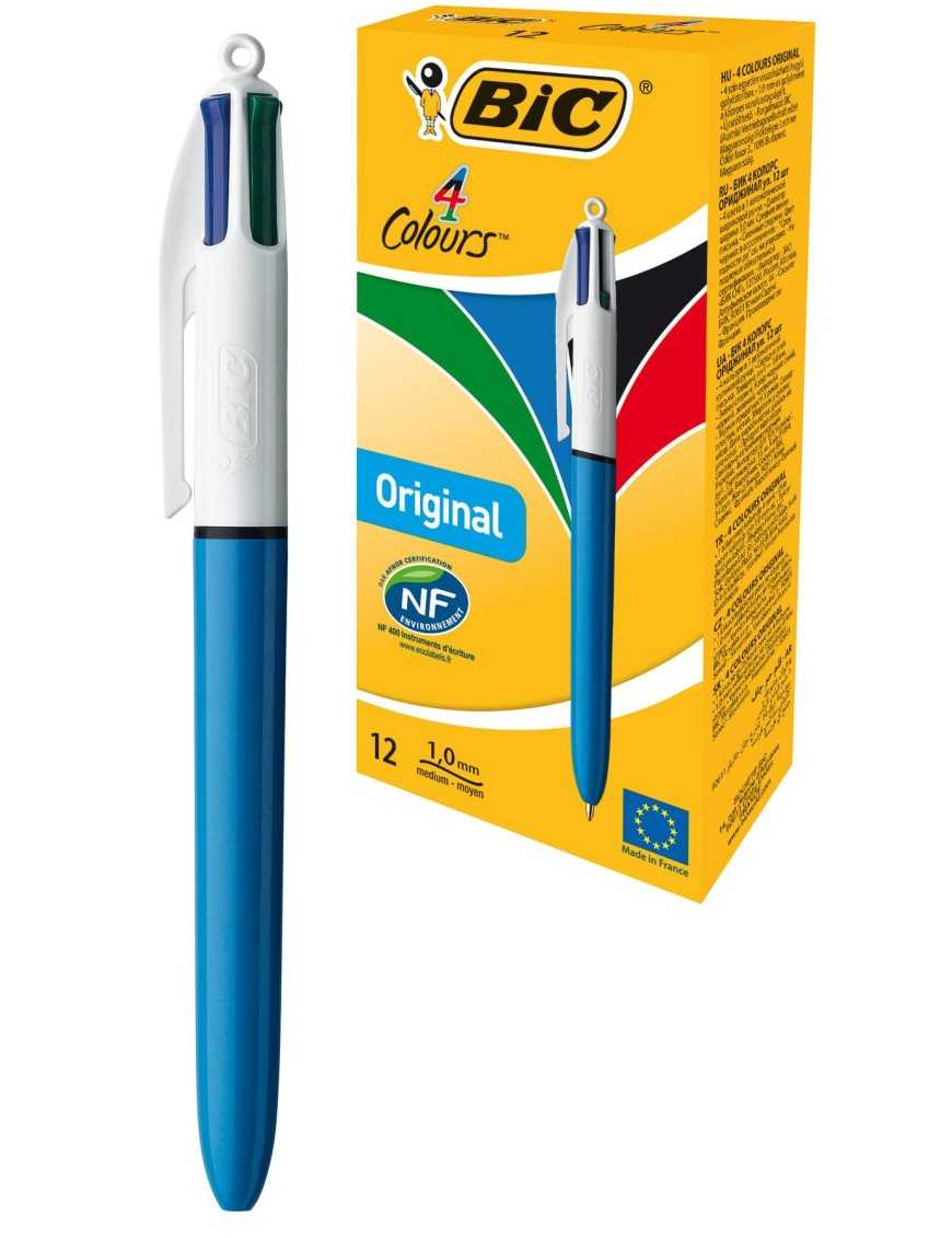 BOLIGRAFO BIC 4 COLORES MEDIUM