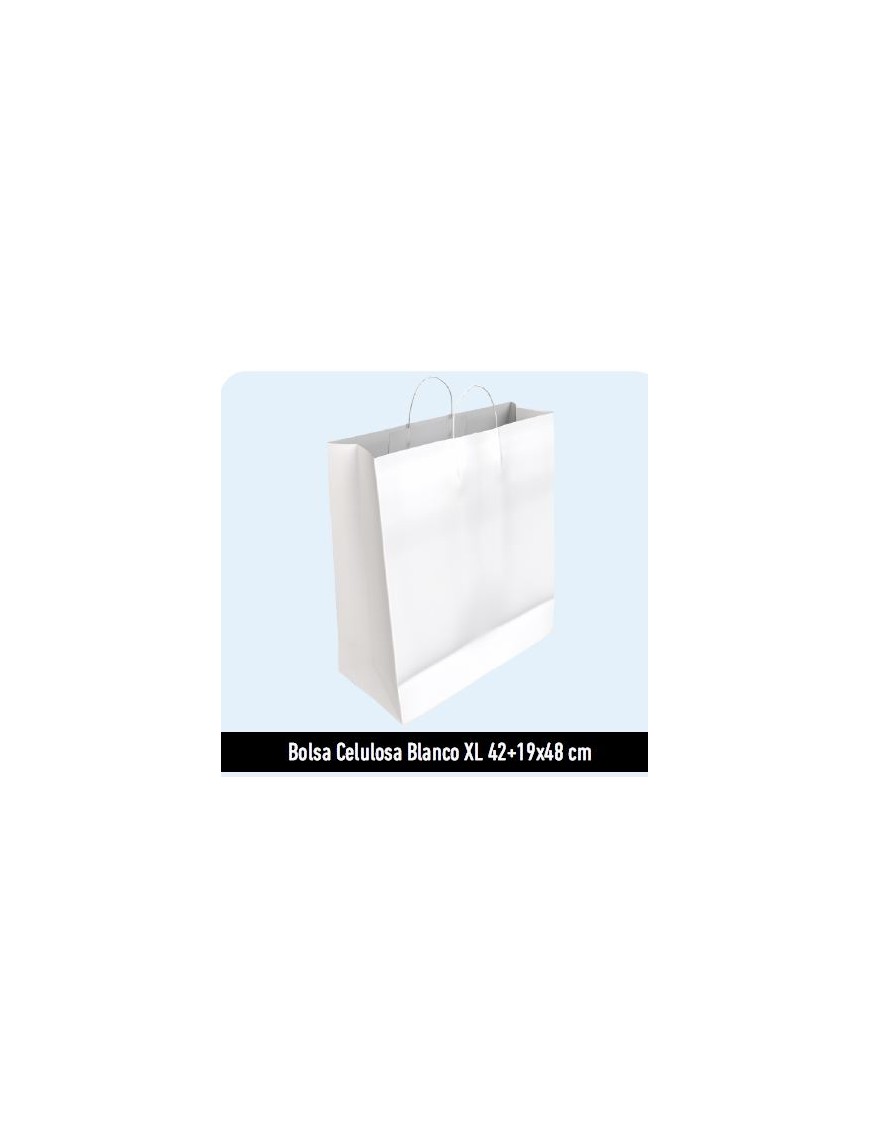 BOLSA DE PAPEL BLANCO XL 42X19X48