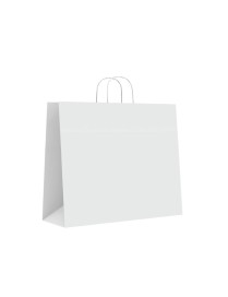 BOLSA DE PAPEL CELULOSA BLANCA 24+10+22