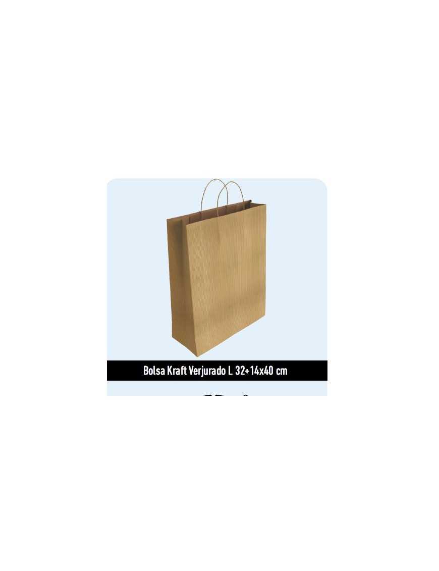 BOLSA DE PAPEL KRAFT 34+14X40 NATURAL