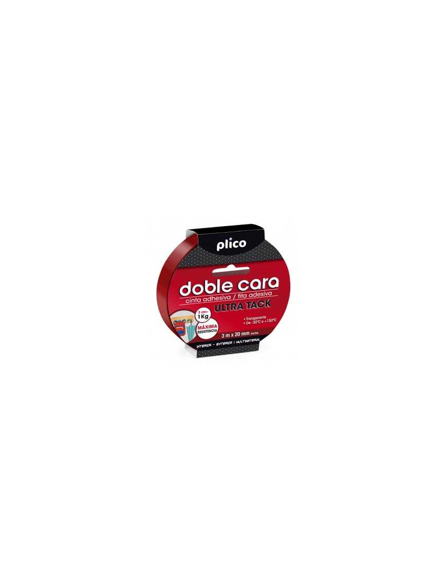 CINTA DOBLE CARA ULTRA TACK 1 KG 3 M X 2 MM PLICO