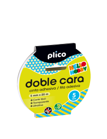CINTA ADHESIVA DOBLE CARA 5MM X 20 M