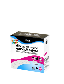 VELCRO DISCOS MINI C/400 BLANCO PLICO