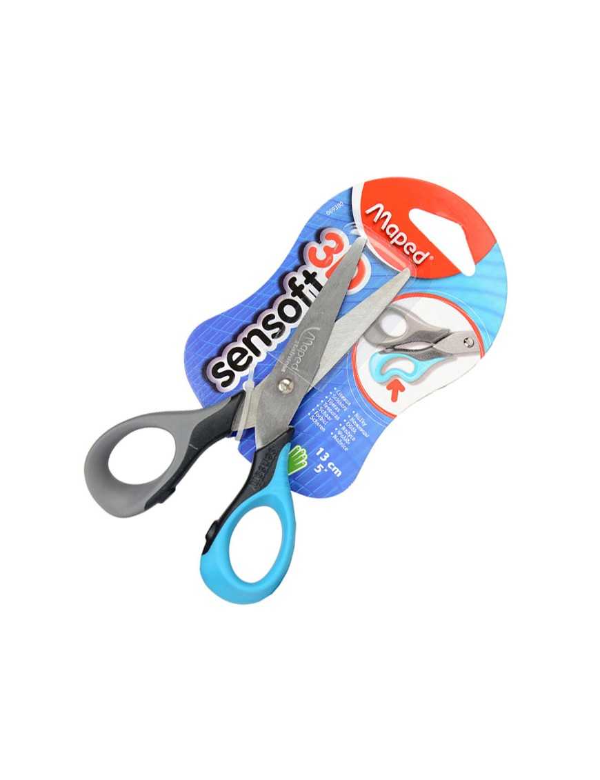 TIJERA DE 13 CM. DE PUNTA ROMA SENSOFT MAPED