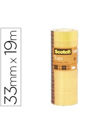CINTA ADHESIVA SCOTCH ACORDEON PACK 8 508 19X33 M