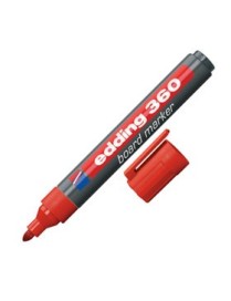 ROTULADOR EDDING 360 ROJO PIZARRA BLANCA