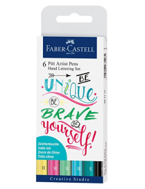 ESTUCHE 6 ROTULADORES HAND LETTERING COLOR PASTEL