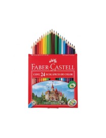 LAPICES COLORES ECOLAPIZ C/24 FABER CASTELL.