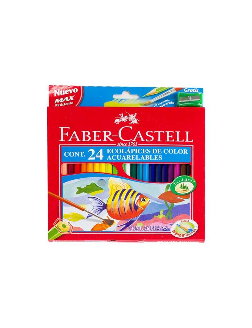 LAPICES COLORES ACUARELABLES C/24 FABER CASTELL.