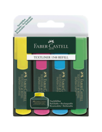 MARCADOR FLUORESCENTE PACK 4 FABER TEXTLINER