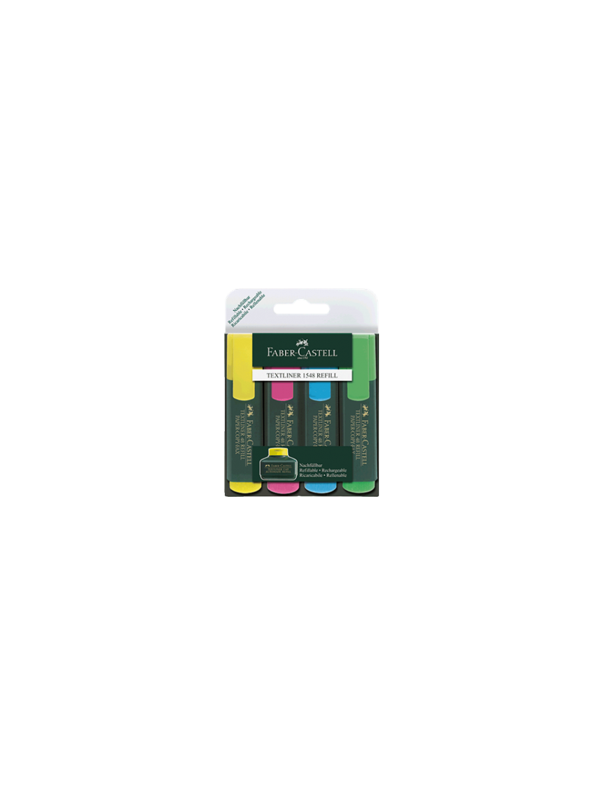 MARCADOR FLUORESCENTE PACK 4 FABER TEXTLINER