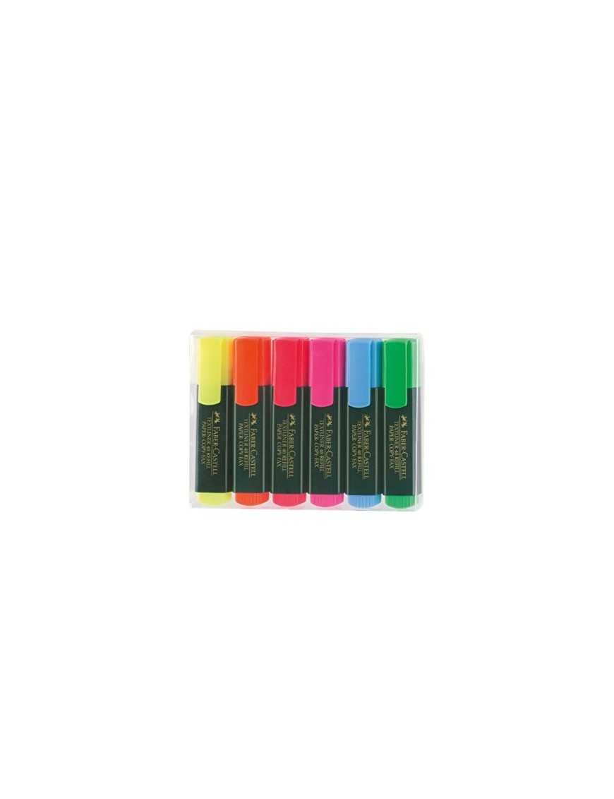 MARCADOR FLUORESCENTE PACK 6 FABER CASTELL