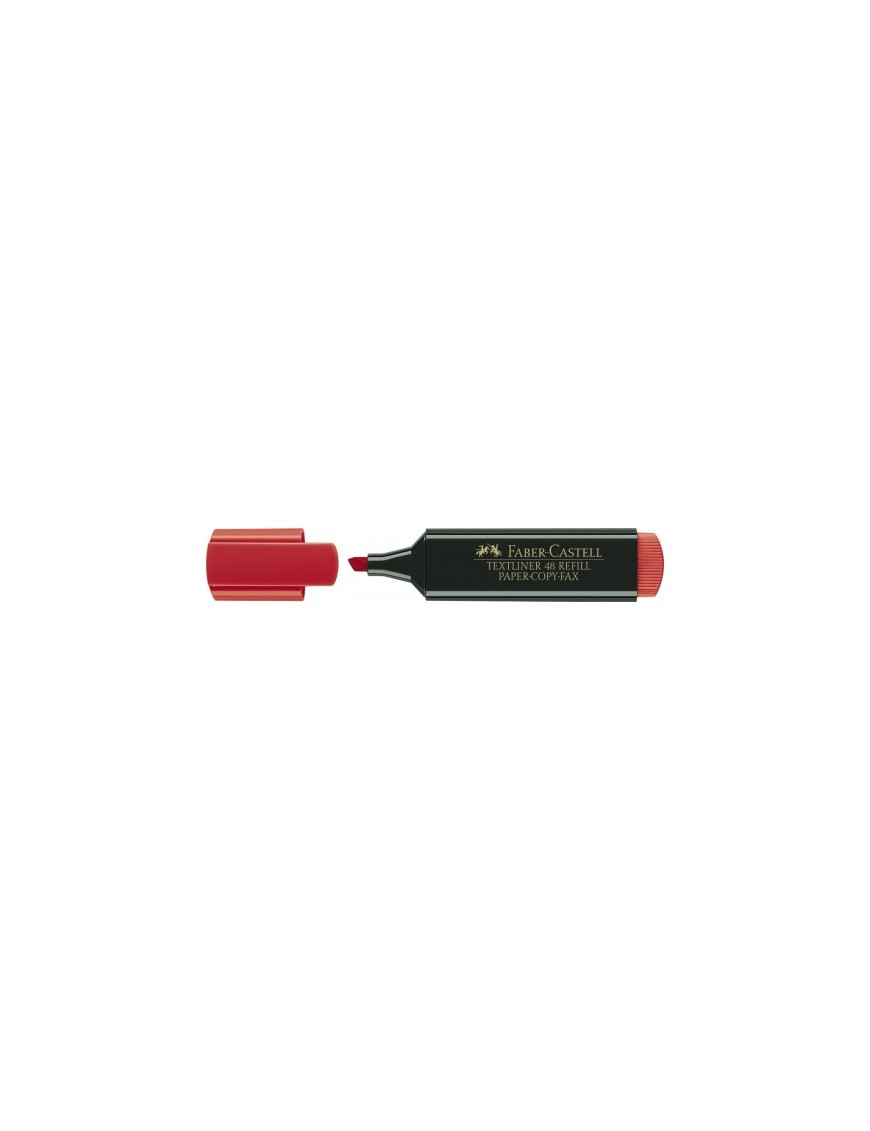 MARCADOR FABERCASTELL TEXTLINER 48 ROJO