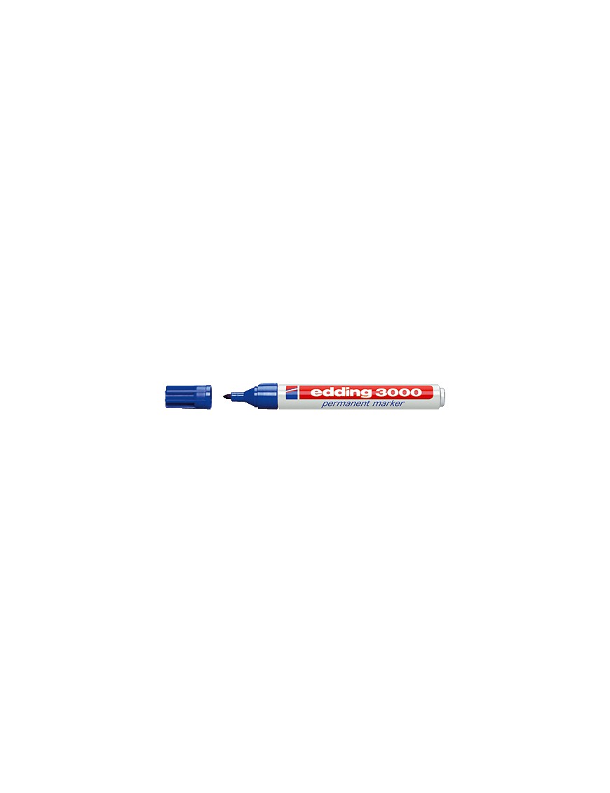 ROTULADOR PERMANENTE EDDING 3000 AZUL ACERO