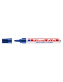 ROTULADOR PERMANENTE EDDING 3000 AZUL. 1,5-3MM PR.