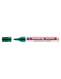 ROTULADOR PERMANENTE EDDING 3000 VERDE. 1,5-3MM PR