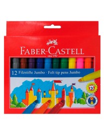 ROTULADORES JUMBO ESCOLAR FABER CASTELL C/12