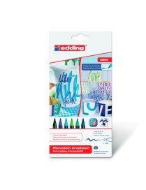ESTUCHE 6 ROTULADORES PINCEL 4200 PORCELANA EDDING