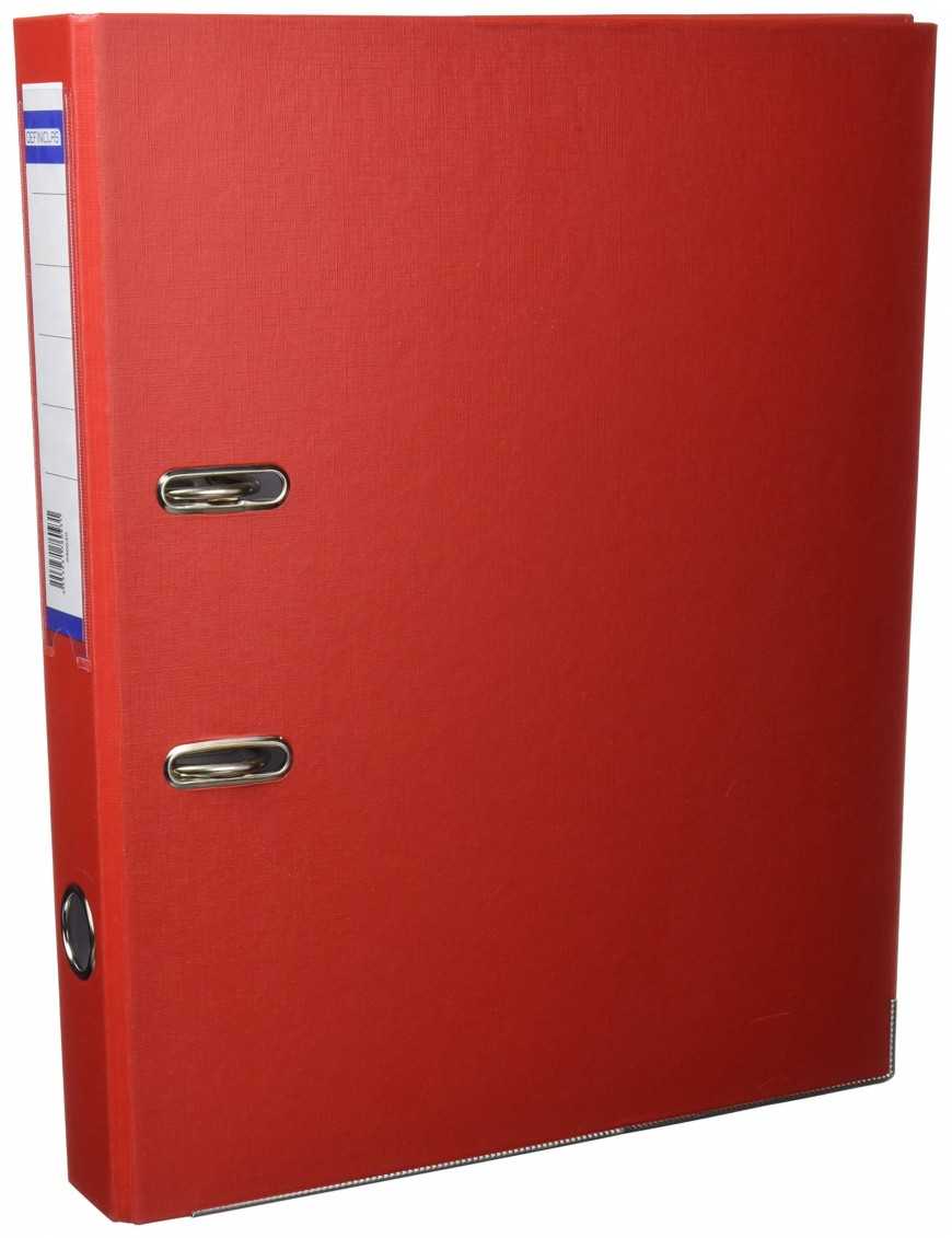 ARCHIVADOR PRAXTON FOLIO LOMO 45 ESTRECHO ROJO
