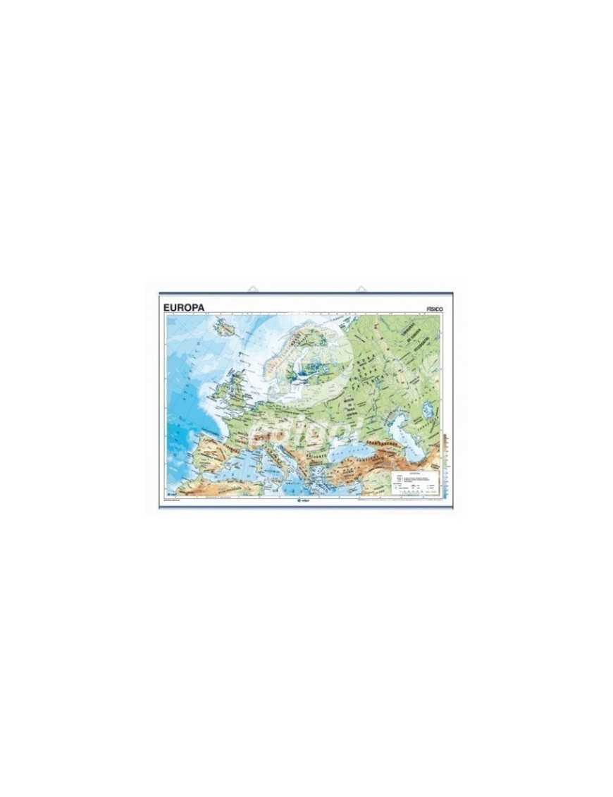 MAPA MURAL EUROPA FISICO POLITICO 140X100 EDIGOL