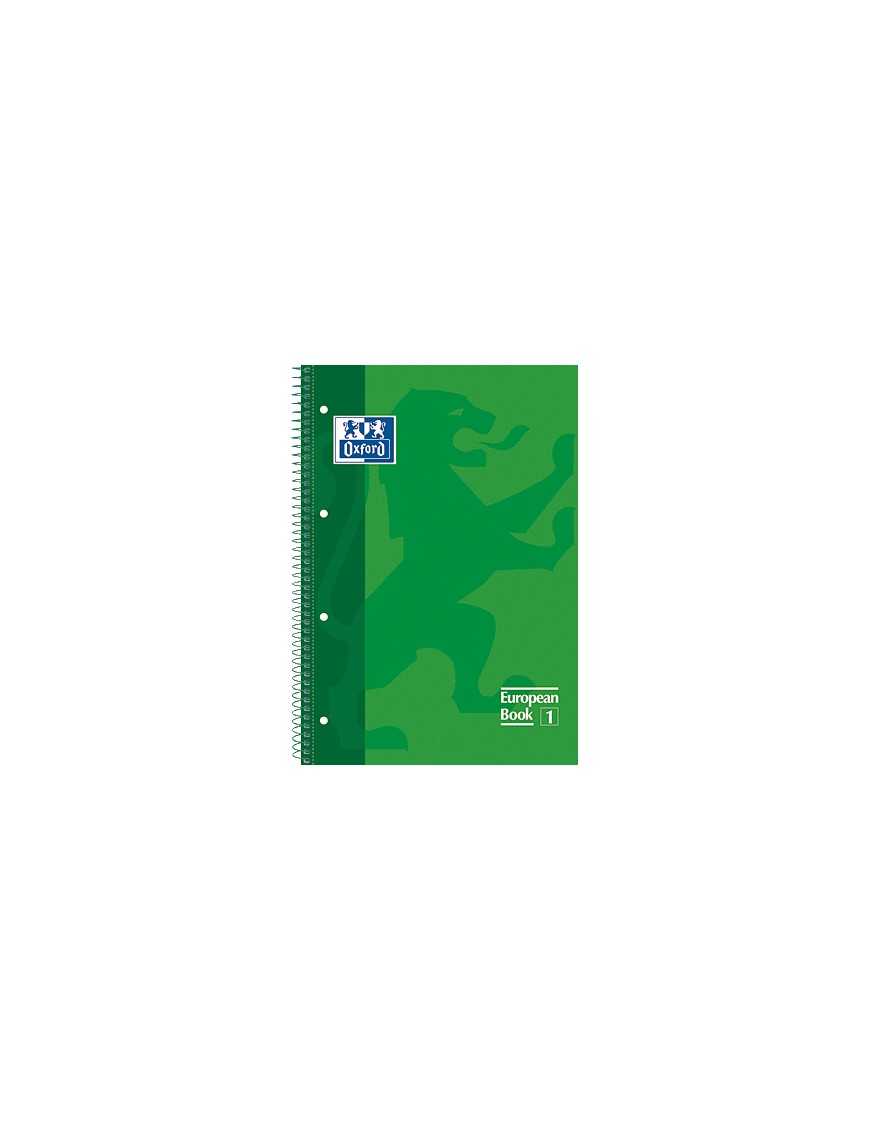 BLOC OXFORD 80H 90 5X5 T.E. COLOR VERDE.