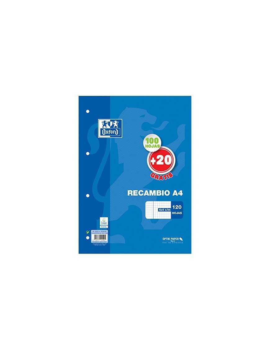 RECAMBIO OXFORD 4 TALADROS 4X4 90 GRAMOS 100+20