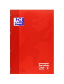 RECAMBIO DE 80 HOJAS ROJO OXFORD