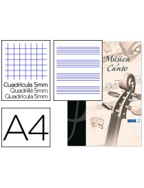 BLOC MUSICA Y CANTO A4 CUADRICULA 5 MM. OXFORD