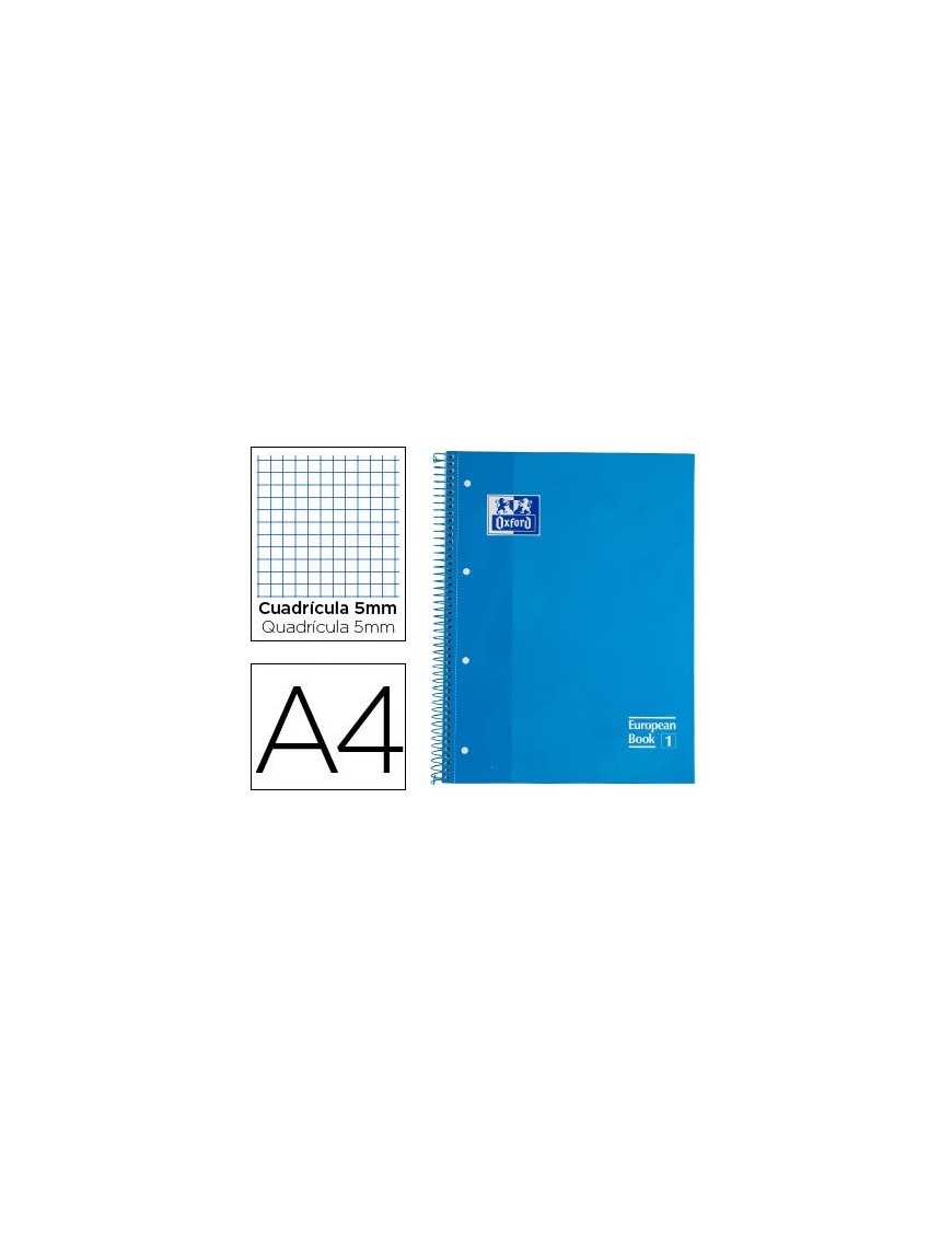 BLOC OXFORD 80H 90GR 5X5 T.E. AZUL TURQUESA