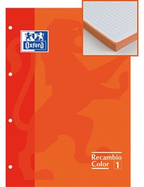 RECAMBIO DE 80 HOJAS NARANJA OXFORD