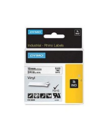 CINTA DYMO RHINO 19 MM NEGRO BLANCO 18445