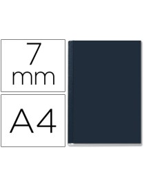 TAPA ENCUADERNAR 7 MM CHANNEL A NEGRA RIGIDA 7391-
