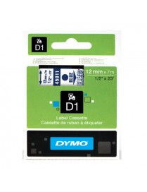 CINTA DYMO D1 (45011) AZUL TRANSP. 12MMX7M.