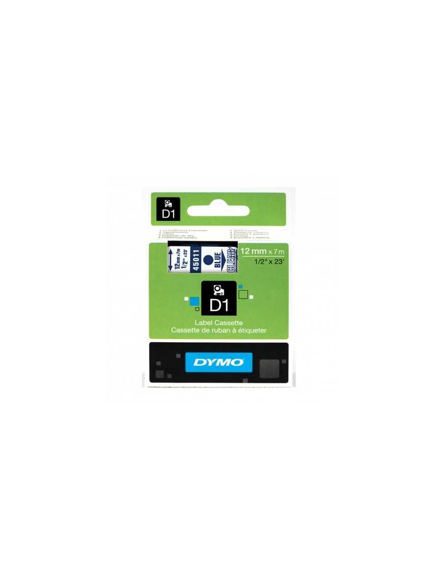 CINTA DYMO D1 (45011) AZUL TRANSP. 12MMX7M.