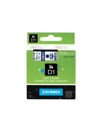 CINTA DYMO D1 (45014) AZUL BLANCO 12MMX7M.