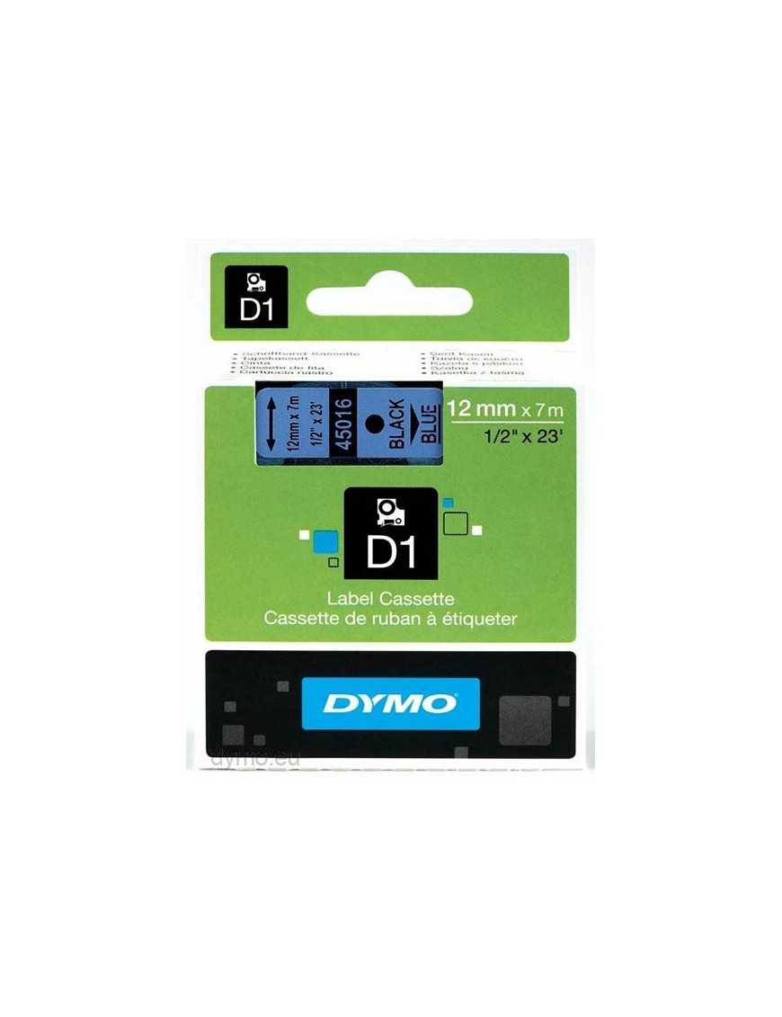 CINTA DYMO D1 (45016) NEGRO AZUL 12MMX7M.