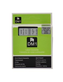 CINTA DYMO D1 (45022) NEGRO PLATA 12MMX7M