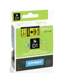 CINTA DYMO D1 (45808) AMARILLO/NEGRO 19MMX7M.