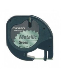 CINTA DYMO LETRATAG (91209) VERDE METAL 12MMX4M.