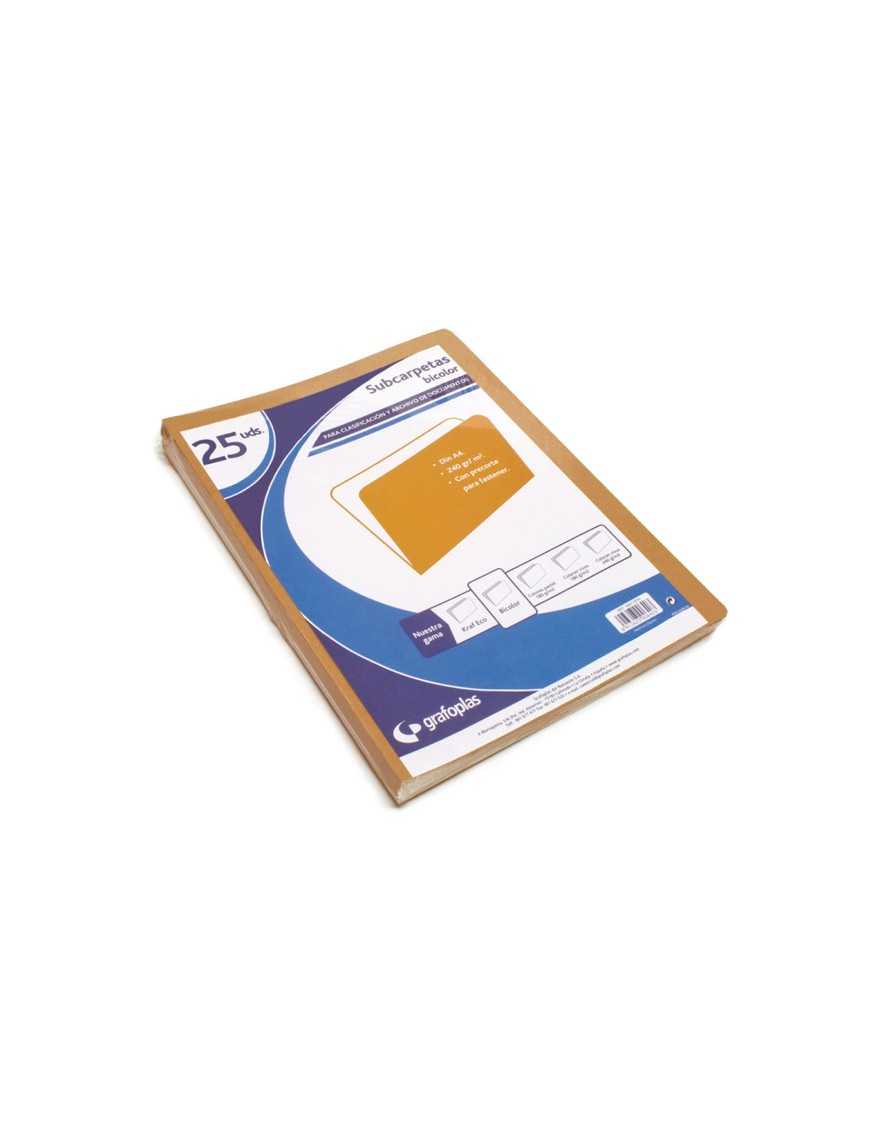 SUBCARPETA FOLIO KRAFT / REVERSO BLANCO