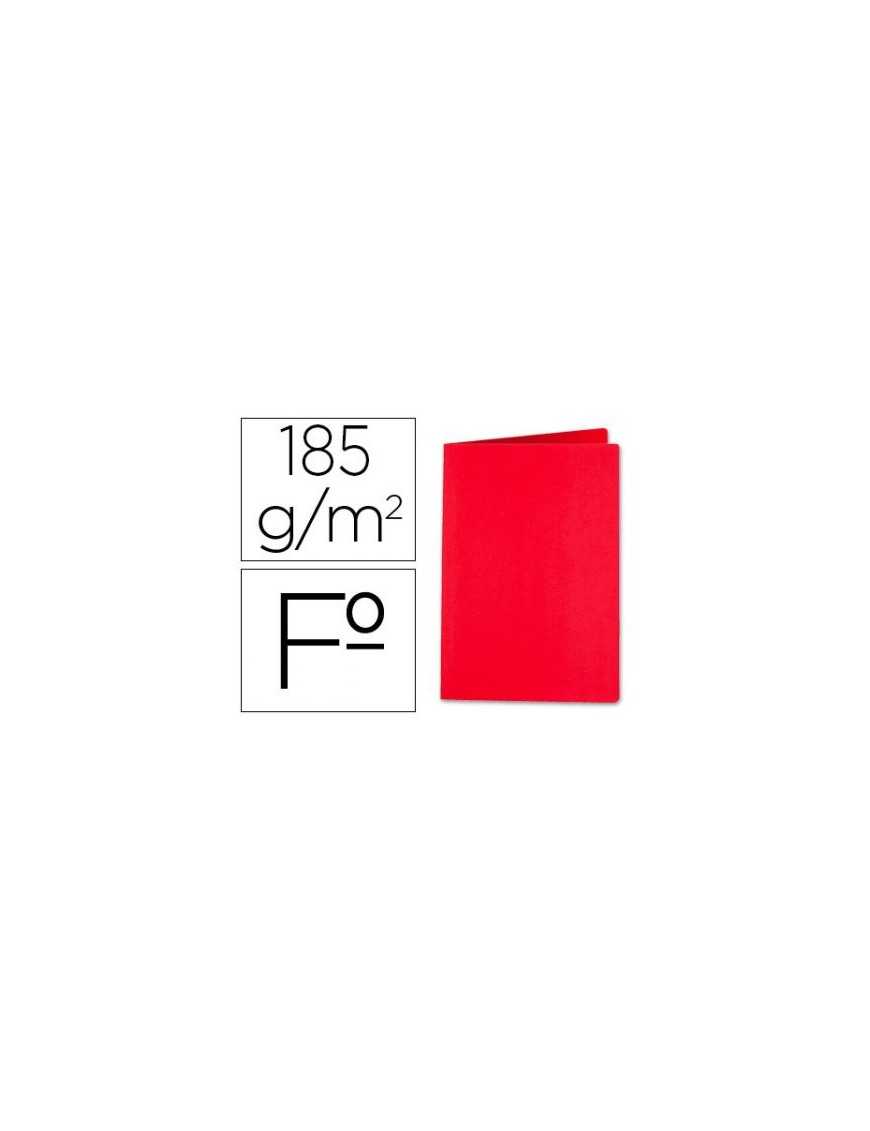 SUBCARPETA FOLIO ROJO DE 185 GRAMOS