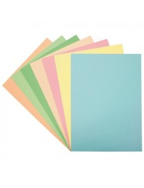 PACK 50 CARTULINAS A4 SURTIDAS COLORES CLAROS