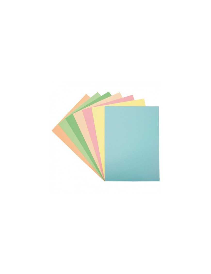 PACK 50 CARTULINAS A4 SURTIDAS COLORES CLAROS