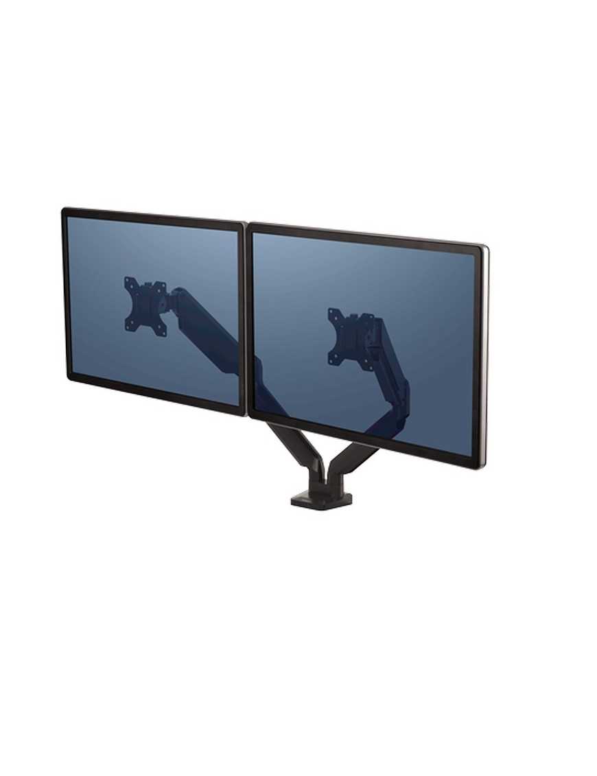 BRAZO MONITOR DOBLE FELLOWES PLATINIUN