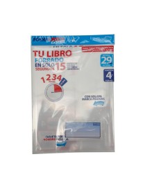 FORRO PARA LIBROS EXPRESS AJUSTABLE DE 29 CM.