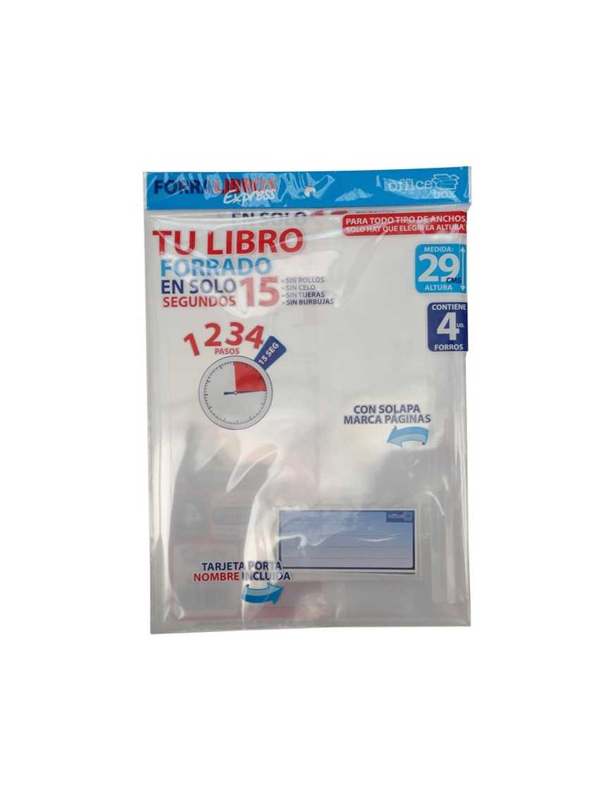 FORRO PARA LIBROS EXPRESS AJUSTABLE DE 29 CM.