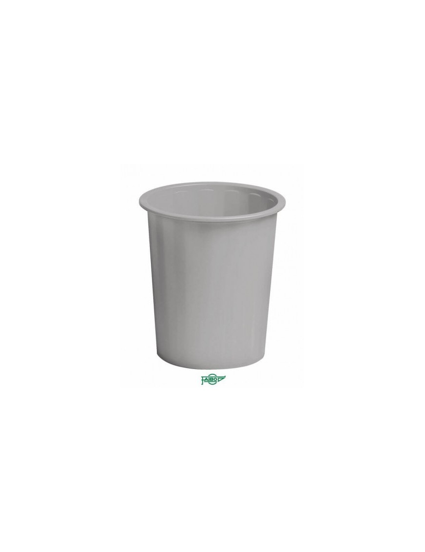 PAPELERA PLASTICO GRIS FAIBO