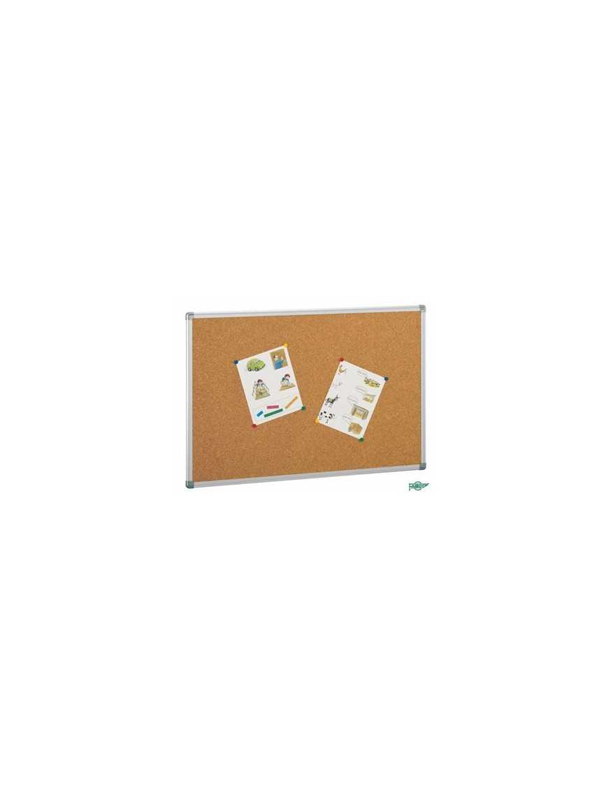 TABLERO CORCHO 90X120 MARCO ALUMINIO 601-3 FAIBO